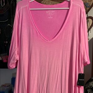 NEW!! Torrid Top Tunic Super Soft Knits Pink Glow Size 5 5X